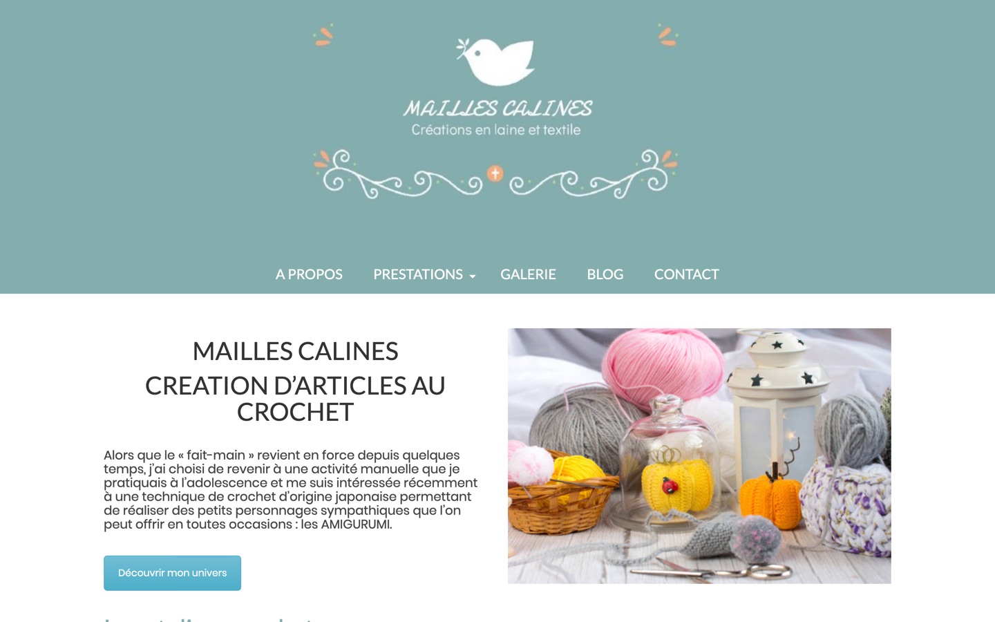 Ancien site WordPress vitrine, sans boutique en ligne.